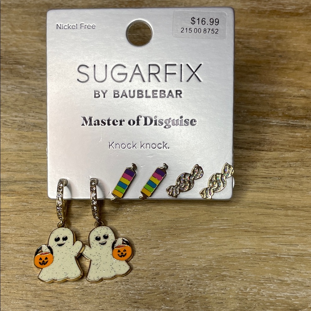 Sugarfix by BaubleBar Ghost Earrings with Pumpkin Charm